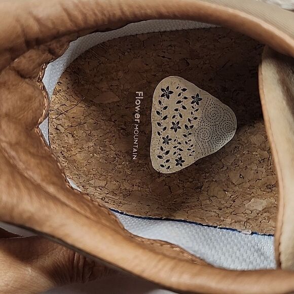 Flower Mountain x Free People Corax Pink Gray Suede Low Cork Insole Sneakers 8 - Picture 10 of 10